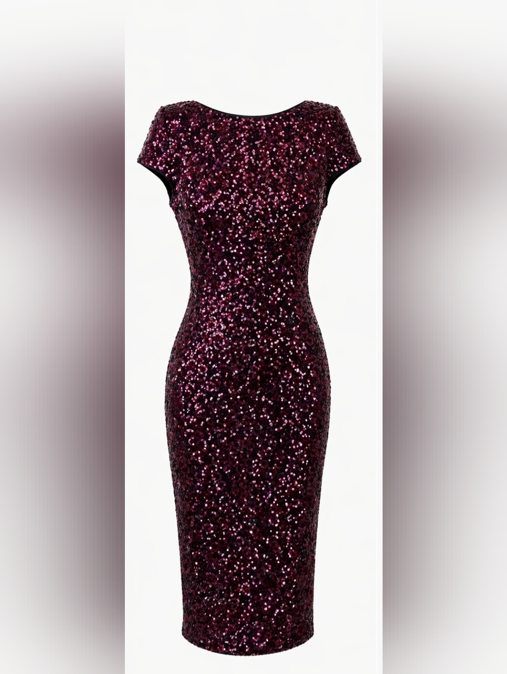 Dress the Population Tabitha sequin dress burgundy bodycon party holiday glam